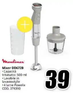 MediaWorld Moulinex Mixer DD672B offerta