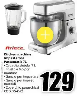 MediaWorld Ariete Kitchen machine Impastatore Pastamatic offerta