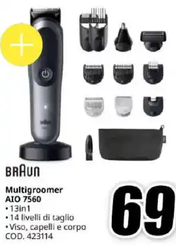 MediaWorld BRAUN Multigroomer AIO 7560 offerta