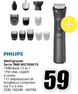 MediaWorld PHILIPS Multigroom Serie 7000 MG7920/15 offerta