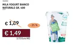 Prezzemolo e Vitale Mila yogurt bianco naturale offerta