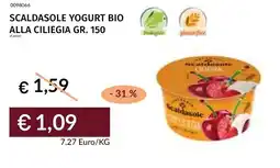 Prezzemolo e Vitale Scaldasole yogurt bio alla ciliegia offerta