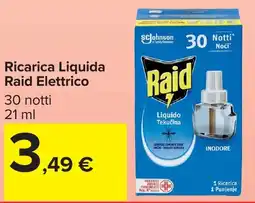 Carrefour Market Ricarica Liquida Raid Elettrico offerta