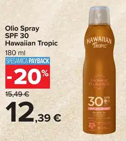 Carrefour Market Olio Spray SPF 30 Hawaiian Tropic offerta