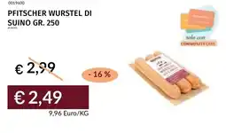 Prezzemolo e Vitale Pfitscher wurstel di suino offerta