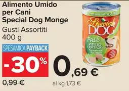Carrefour Market Alimento Umido per Cani Special Dog Monge offerta