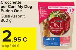 Carrefour Market Crocchette per Cani My Dog Purina One offerta