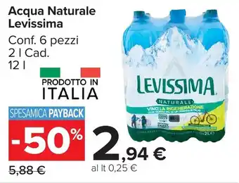Acqua Naturale Levissima