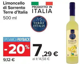Carrefour Market Limoncello di Sorrento Terre d'Italia offerta