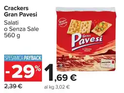 Carrefour Market Crackers Gran Pavesi offerta