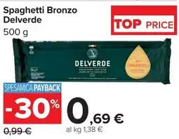 Carrefour Market Spaghetti Bronzo Delverde offerta