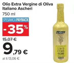 Carrefour Market Olio Extra Vergine di Oliva Italiano Ascheri offerta