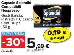 Carrefour Market Capsule Splendid Compatibili Nespresso offerta