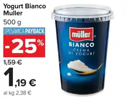 Carrefour Market Yogurt Bianco Muller offerta