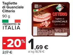 Carrefour Market Tagliette di Guanciale Citterio offerta