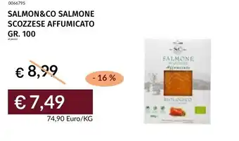 Prezzemolo e Vitale Salmon&co salmone scozzese affumicato offerta