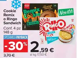 Carrefour Market Cookie Remix o Ringo Sandwich offerta