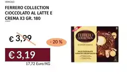 Prezzemolo e Vitale Ferrero collection cioccolato al latte e crema x3 offerta