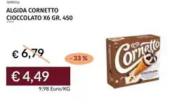 Prezzemolo e Vitale Algida cornetto cioccolato x6 offerta