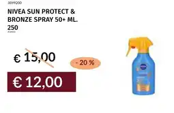 Prezzemolo e Vitale Nivea sun protect & bronze spray 50+ offerta
