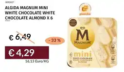 Prezzemolo e Vitale Algida magnum mini white chocolate white chocolate almond x 6 offerta