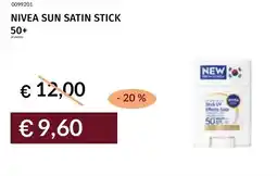 Prezzemolo e Vitale Nivea sun satin stick 50+ offerta