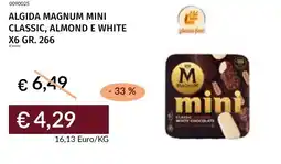 Prezzemolo e Vitale Algida magnum mini classic, almond e white x6 offerta