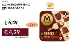 Prezzemolo e Vitale Algida magnum remix mini nocciola x 6 offerta