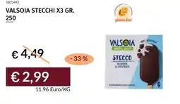 Prezzemolo e Vitale Valsoia stecchi x3 offerta