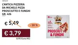 Prezzemolo e Vitale L'antica pizzeria da michele pizza prosciutto e funghi offerta