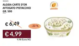 Prezzemolo e Vitale Algida carte d'or affogato pistacchio offerta