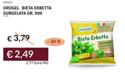 Prezzemolo e Vitale Orogel bieta erbetta surgelata offerta