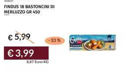 Prezzemolo e Vitale Findus 18 bastoncini di merluzzo offerta