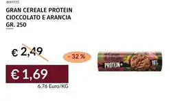 Prezzemolo e Vitale Gran cereale protein cioccolato e arancia offerta