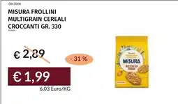 Prezzemolo e Vitale Misura frollini multigrain cereali croccanti offerta