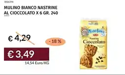 Prezzemolo e Vitale Mulino bianco nastrine al cioccolato x 6 offerta