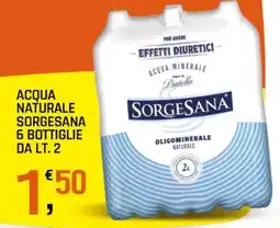 A&O Acqua naturale sorgesana 6 bottiglie offerta