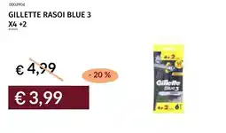 Prezzemolo e Vitale Gillette rasoi blue 3 x4 +2 offerta
