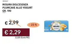 Prezzemolo e Vitale Misura dolcesenza plumcake allo yogurt offerta