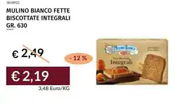 Prezzemolo e Vitale Mulino bianco fette biscottate integrali offerta