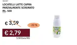 Prezzemolo e Vitale Locatelli latte capra parzialmente scremato offerta