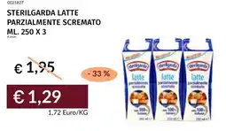 Prezzemolo e Vitale Sterilgarda latte parzialmente scremato offerta