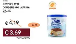 Prezzemolo e Vitale Nestle latte condensato lattina offerta