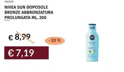 Prezzemolo e Vitale Nivea sun doposole bronze abbronzatura prolungata offerta