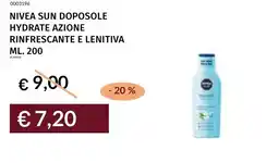 Prezzemolo e Vitale Nivea sun doposole hydrate azione rinfrescante e lenitiva offerta