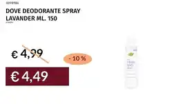 Prezzemolo e Vitale Dove deodorante spray lavander offerta