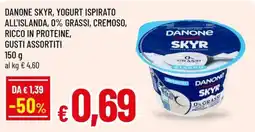 A&O Danone skyr, yogurt ispirato all'islanda, 0% grassi, cremoso, ricco in proteine offerta