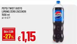 A&O Pepsi twist gusto limone/zero zuccheri offerta