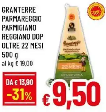 Granterre parmareggio parmigiano reggiano dop oltre 22 mesi