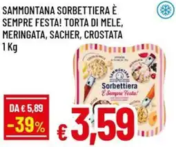 A&O Sammontana sorbettiera è sempre festa! torta di mele, meringata, sacher, crostata offerta